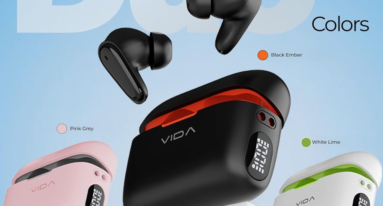 VIDA Beats Duo Black Ember Earbuds: 40H Playback