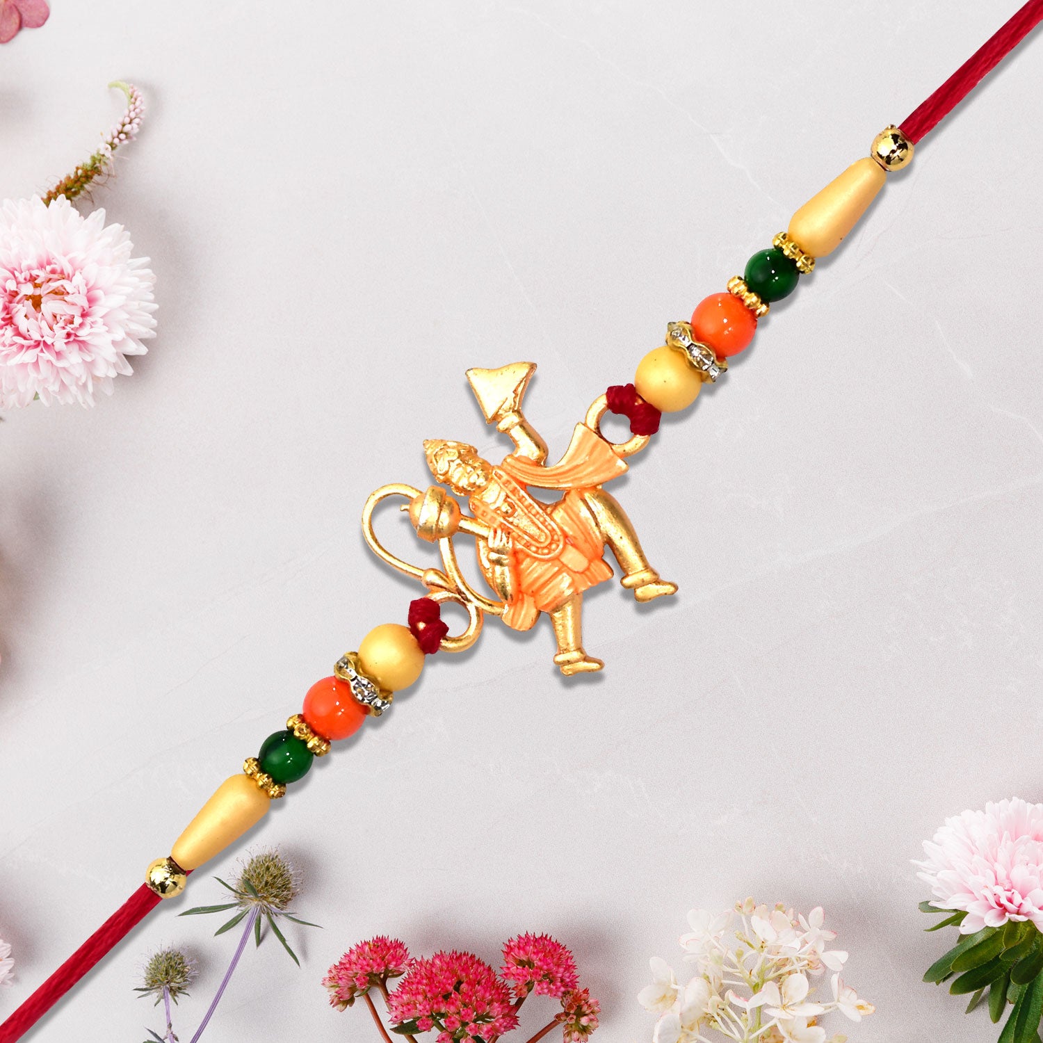 Hanumaan ji Rakhi – Dronagiri Mountain Design for Brother | Periapt Rakhi - Image 3