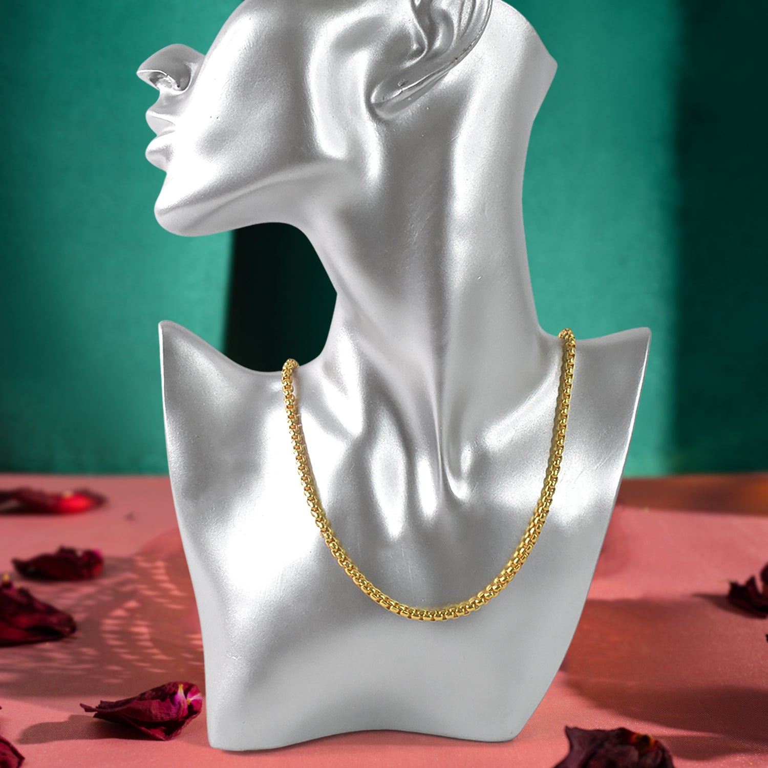 Gold Plated Stainless Steel Chain – Durable & Stylish Men's Necklace - Image 3