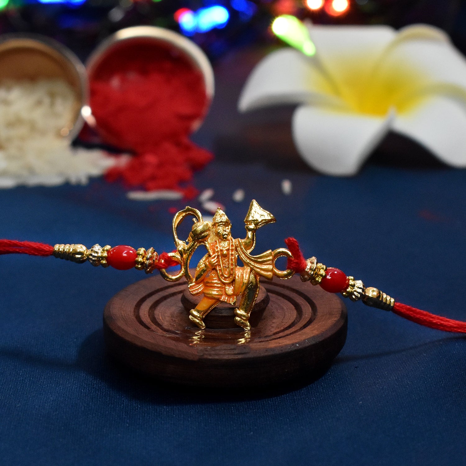 Hanumaan ji Rakhi – Dronagiri Mountain Design for Brother | Periapt Rakhi - Image 5