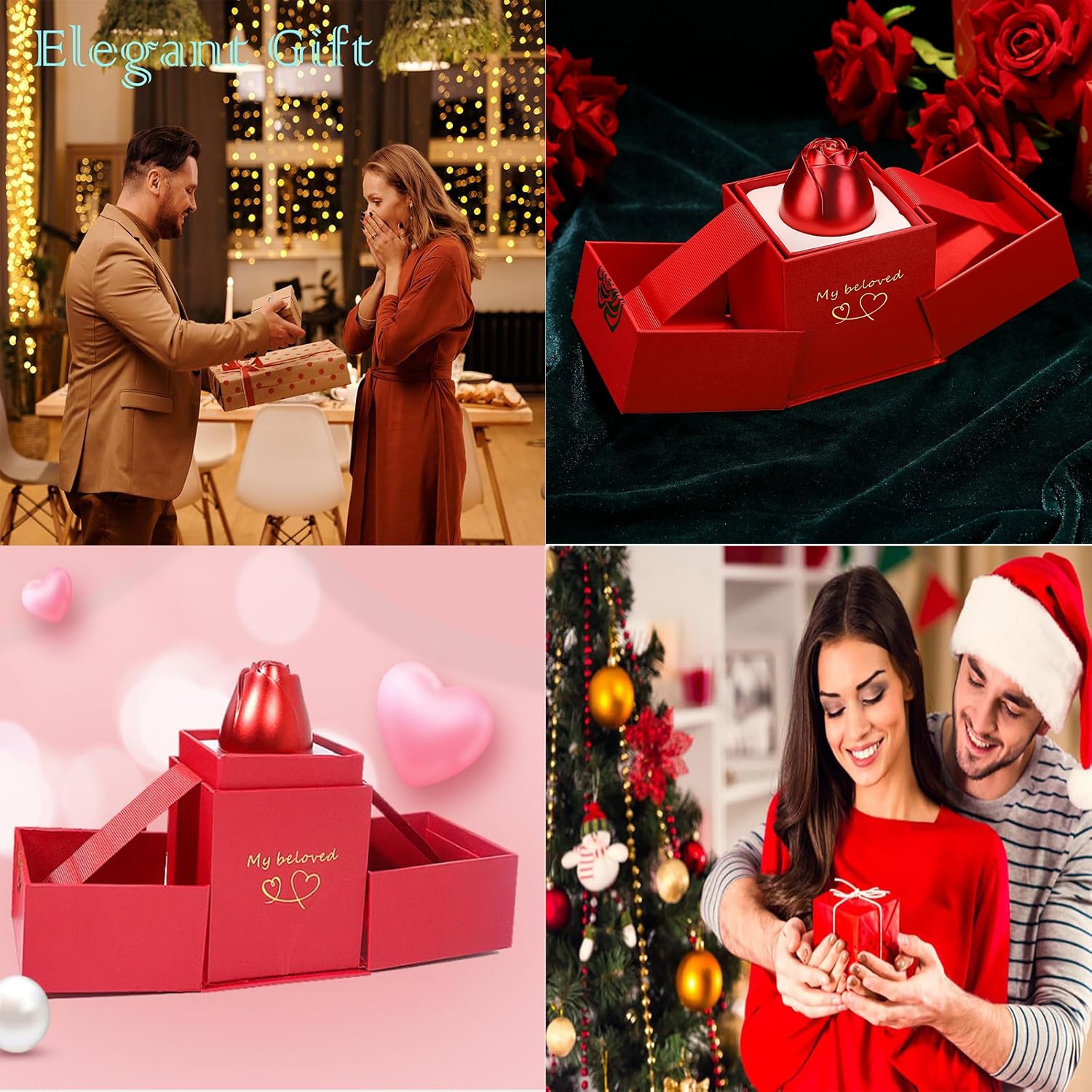 Rose Ring Box Jewellery – Romantic Gift with Magical Presentation - Image 2