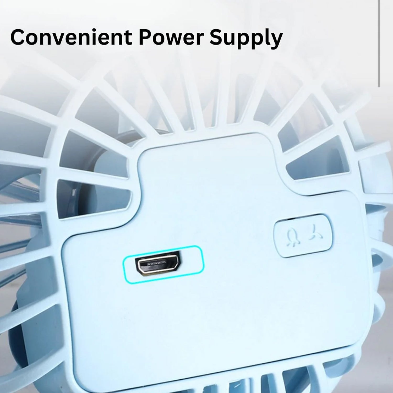 Portable Clip-on Fan – USB, 3-Speed, Light & Spray | DeoDap - Image 4