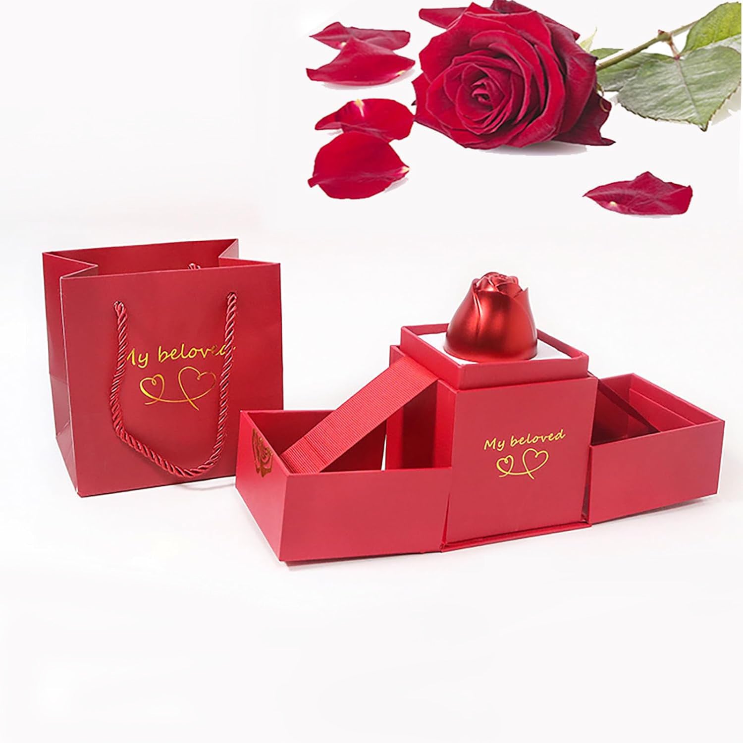 Rose Ring Box Jewellery – Romantic Gift with Magical Presentation - Image 4