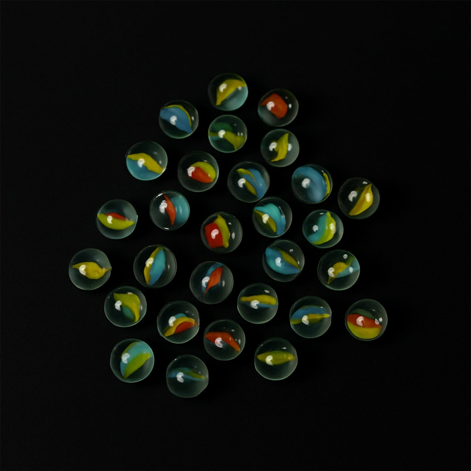 Classic Glass Marbles for Kids – Set of Approx 35 Vibrant Kanchas - Image 2