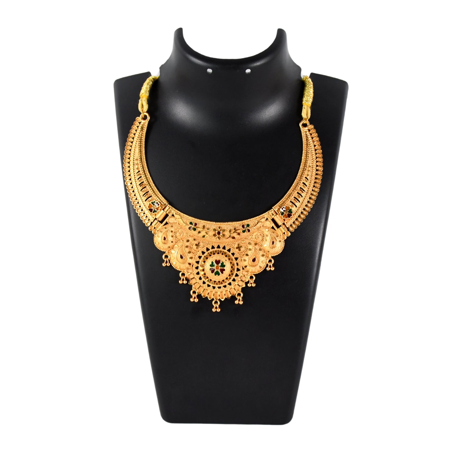 Gold-Plated Necklace Set – Elegant Traditional Jewellery | BW - Image 4