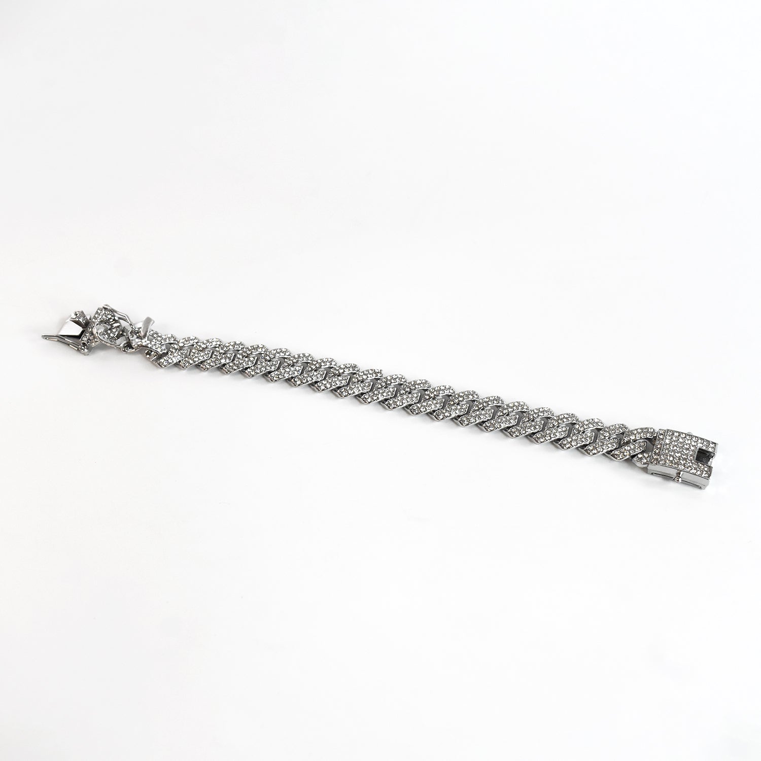 Cuban Link Bracelet – Iced Out Full Cubic Zirconia Bling Chain - Image 4