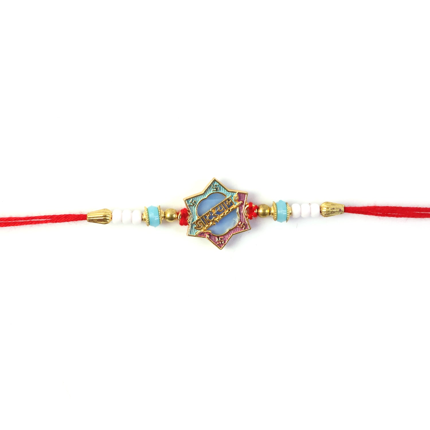 Khatu Shyam Colorful Beads Rakhi for Rakshabandhan Celebration for Bhai - Image 4