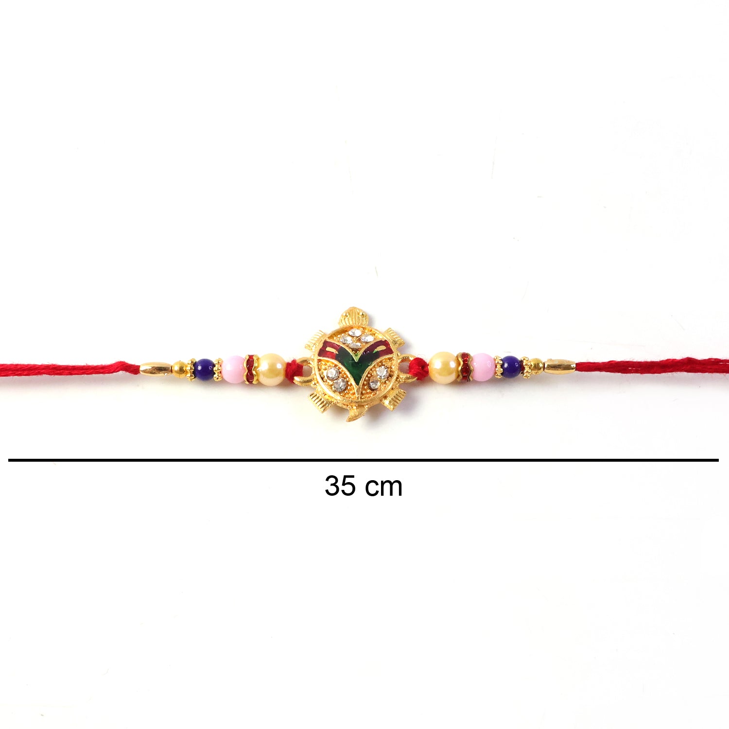 Traditional Tortoise Charm Rakhi for Brother & Sister on Rakshabandhan - Image 7