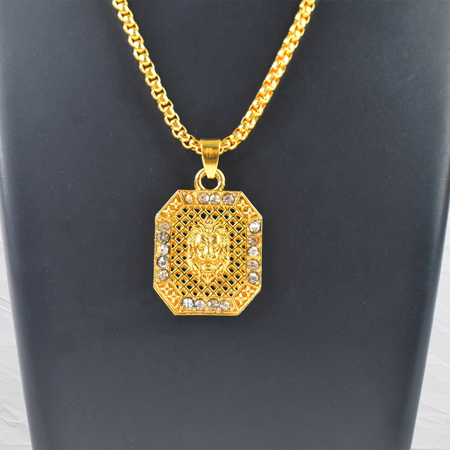 Lion Golden Chain for Men – Stylish High Polish Necklace - Image 2