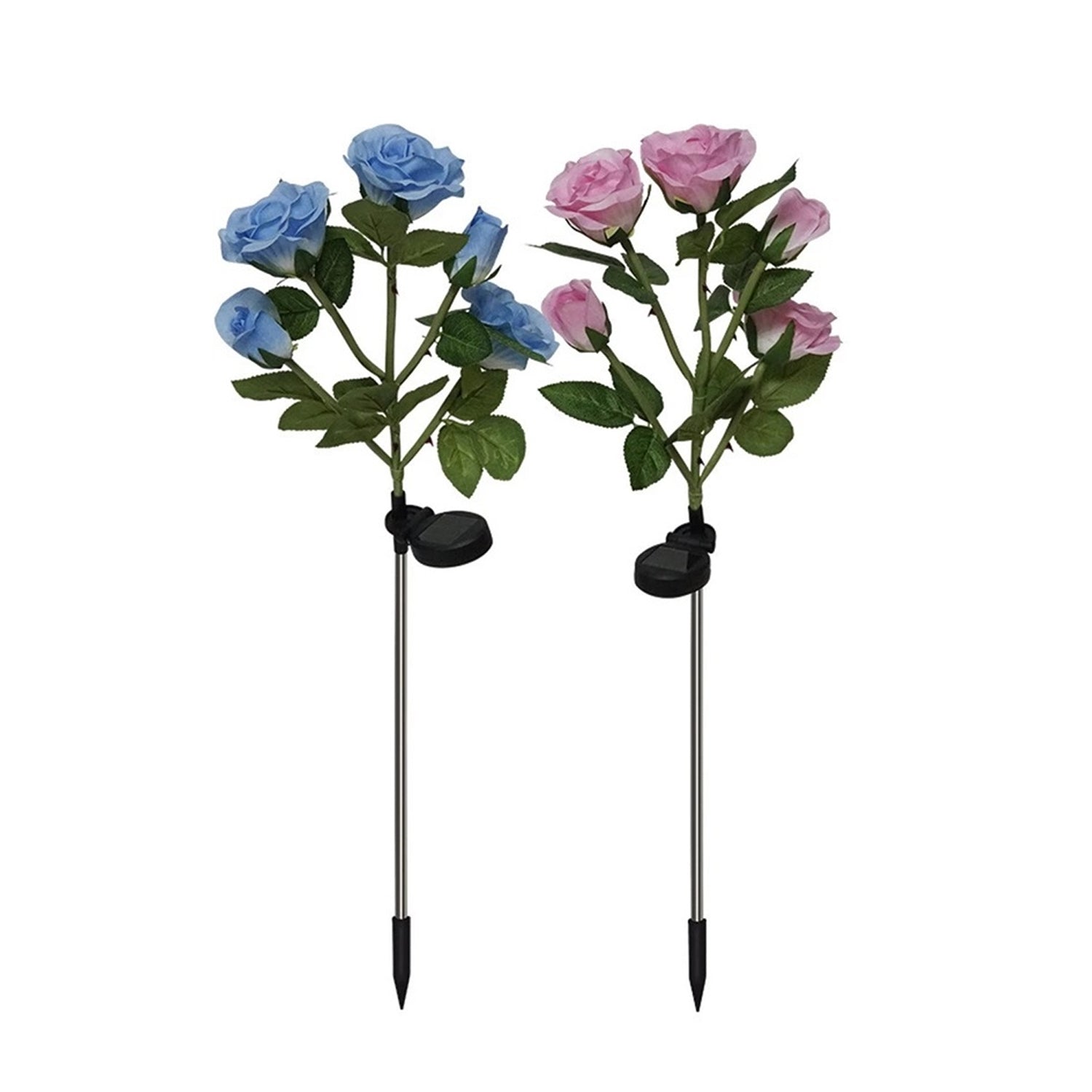 Solar Garden Rose Lights – Waterproof RGB Color Changing | FitFuzion - Image 3