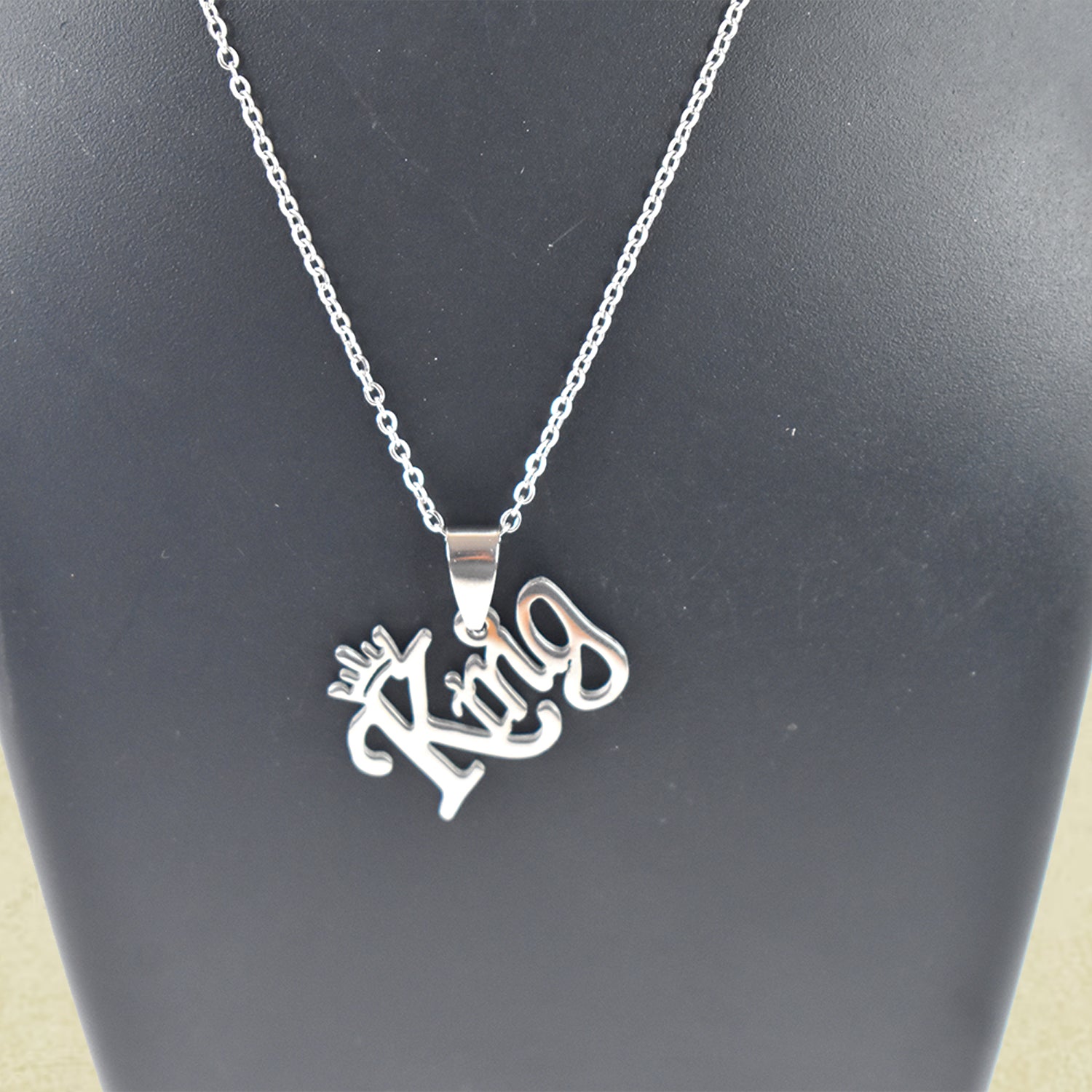 King and Queen Pendant for Men – Stylish Stainless Steel Jewellery - Image 2