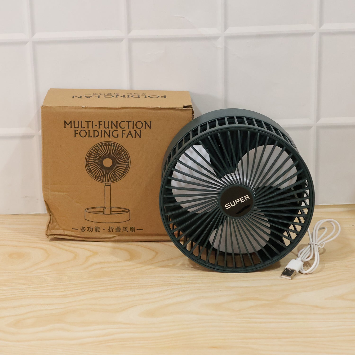USB Table Fan with Adjustable Stand – Portable Desk Cooling Fan - Image 2
