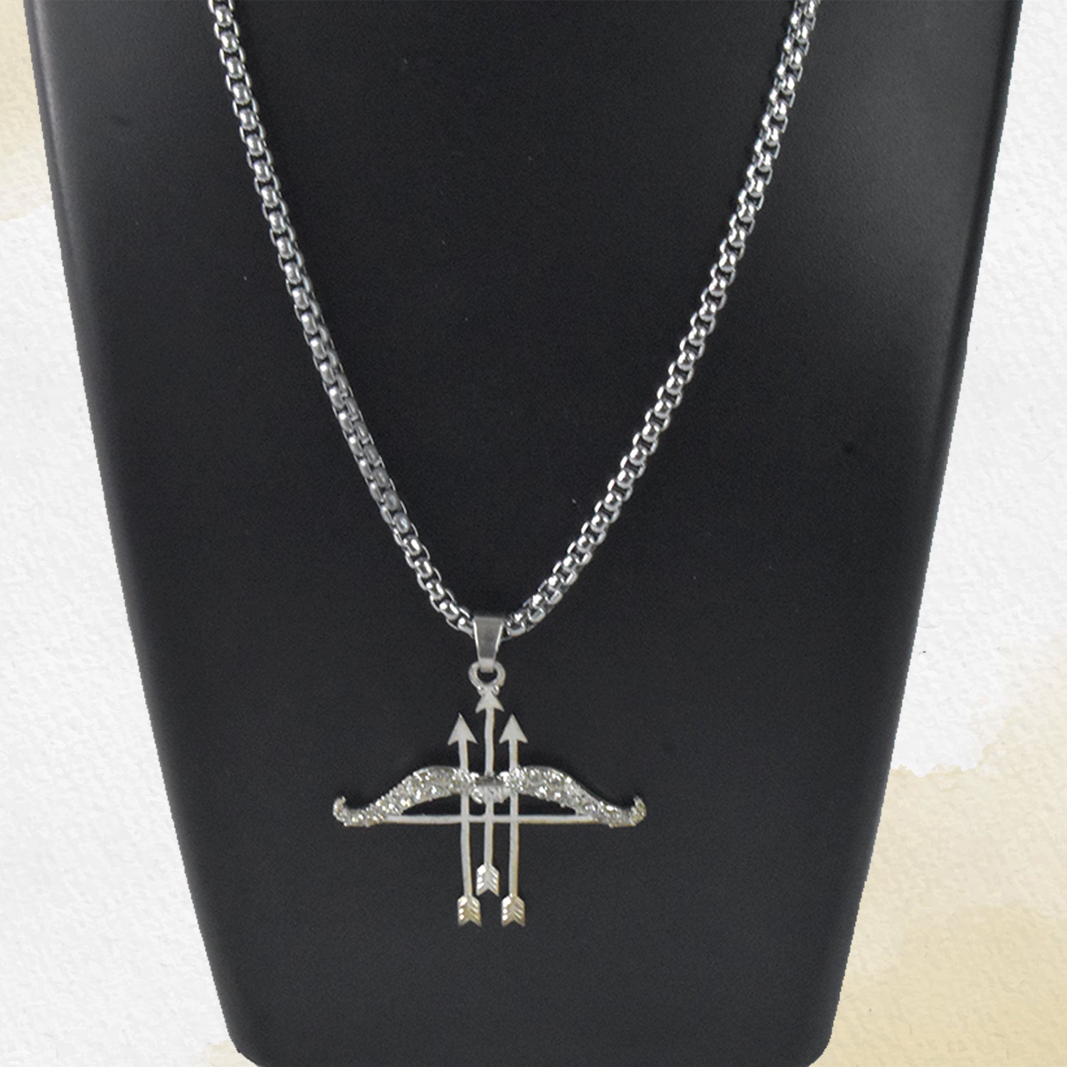 Khatu Shyam Teen Baan Locket – Exquisite Religious Pendant Necklace - Image 2