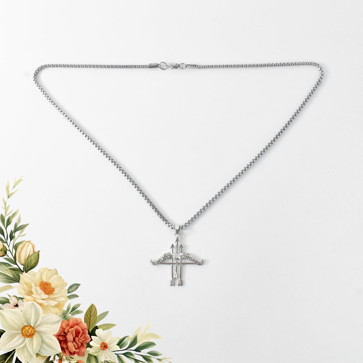 Khatu Shyam Teen Baan Locket – Exquisite Religious Pendant Necklace - Image 3