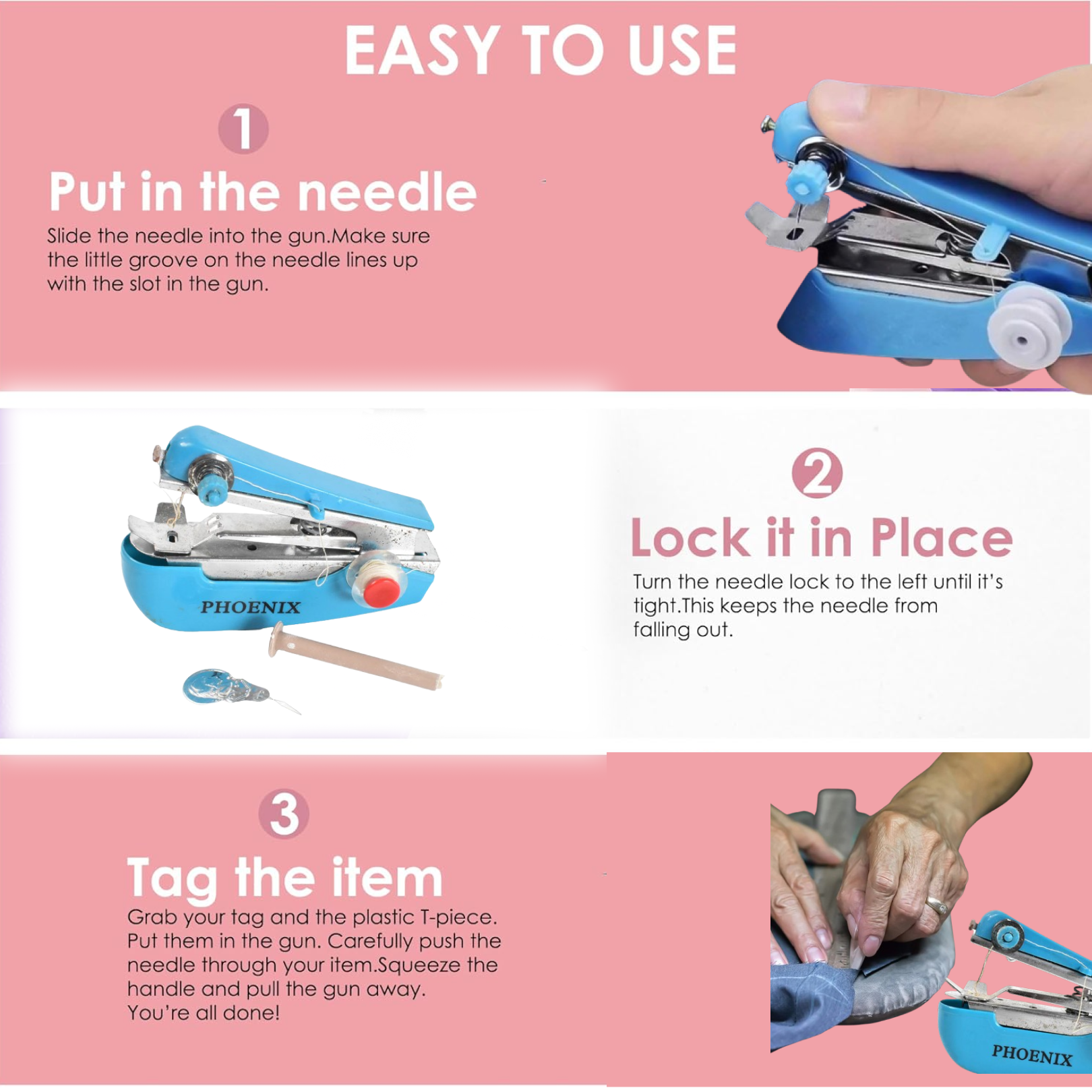 Mini Sewing Machine – Portable & Cordless Stitcher | Storenzo - Image 3