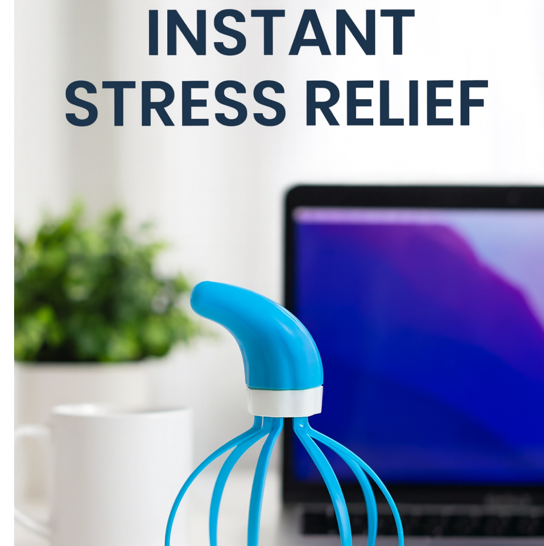 Scalp Massager – 9-Claw Stress Relief Hand Grip | XcelCraft - Image 4