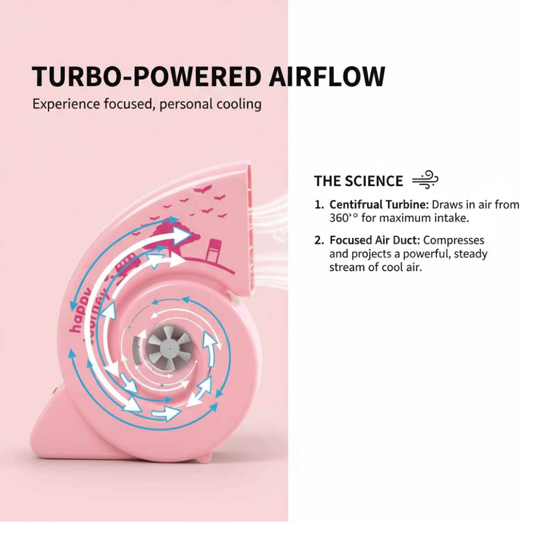 USB Mini Fan – Portable, Quiet & Bright for Any Desk | VoltDesk - Image 3
