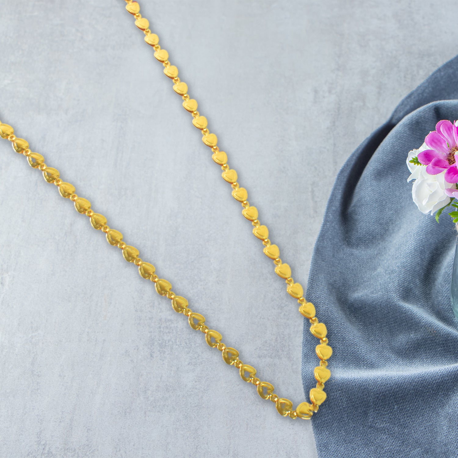 Gold Plated Necklace – Handmade Durable Brass Chain for Men - Image 2