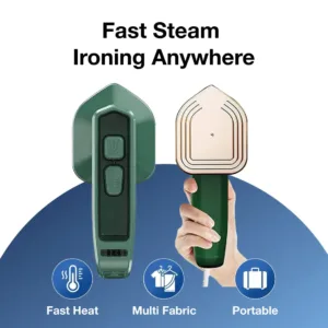 Portable Steam Iron – 2-in-1 Travel Garment Steamer | Happy Bathers