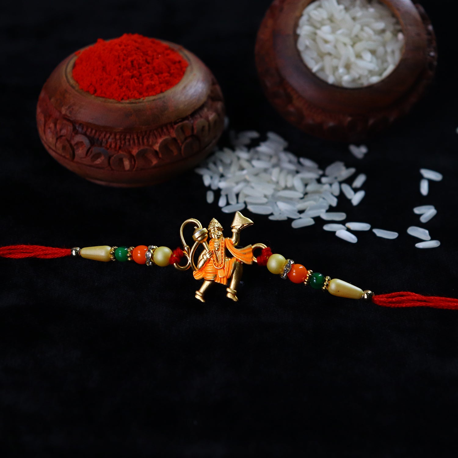 Hanumaan ji Rakhi – Dronagiri Mountain Design for Brother | Periapt Rakhi - Image 7