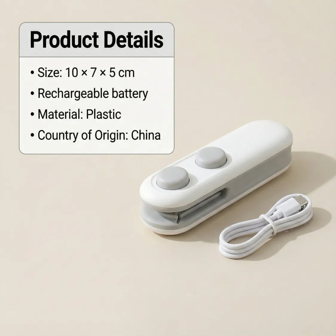 Mini Bag Sealer – 2 in 1 Portable Heat Seal & Cutter | ChefAura - Image 4