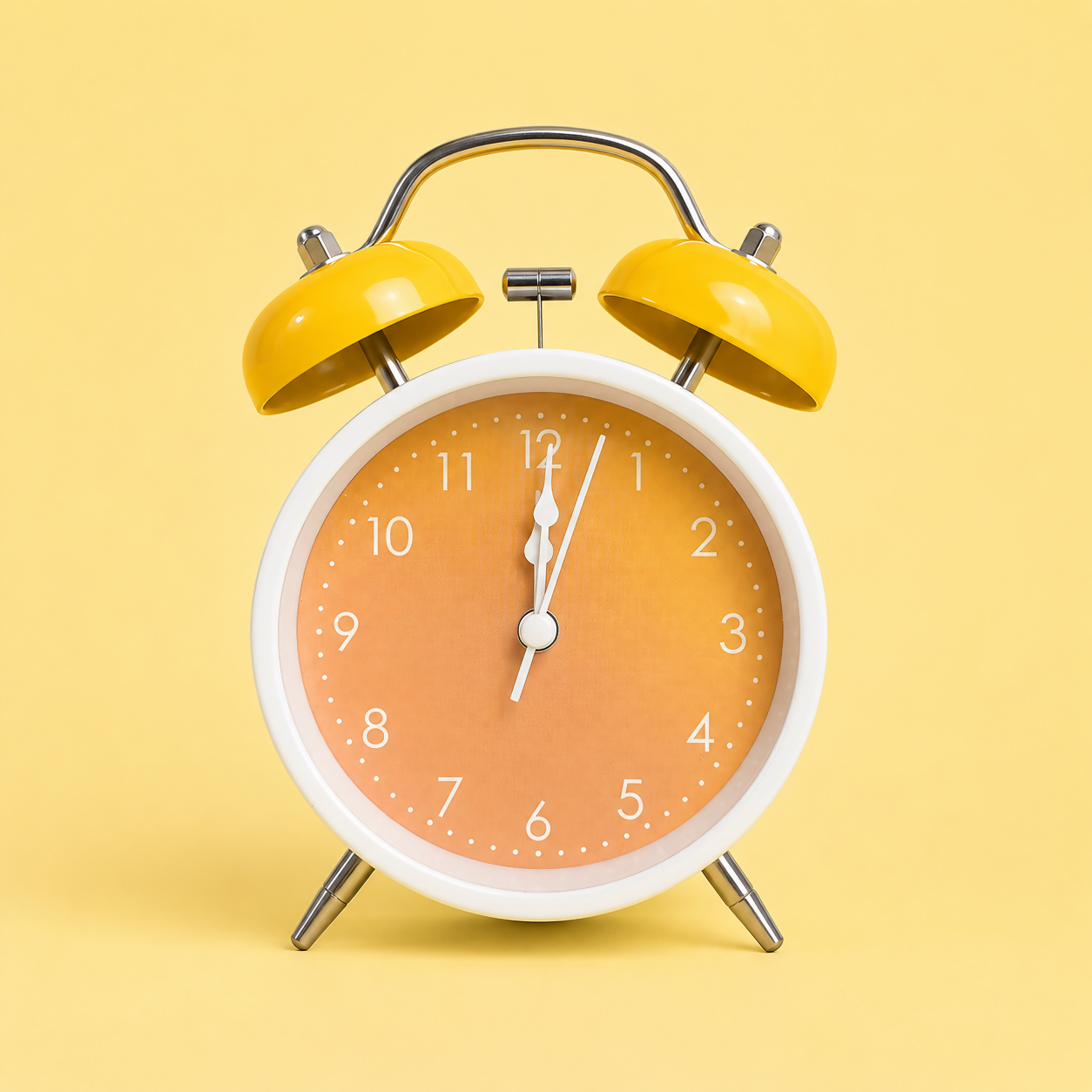 Twin Bell Analog Alarm Clock for Kids Bedroom & Study Table (Random Color 1 PC) - Image 2