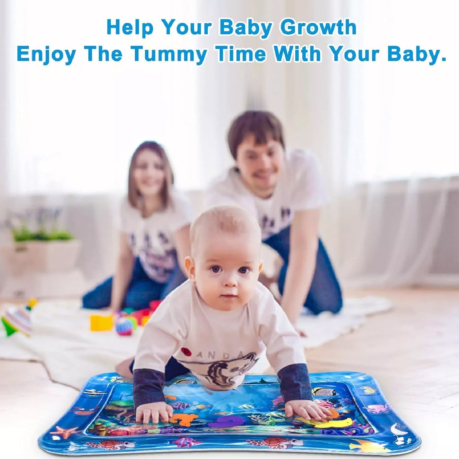 Baby Water Mat – Inflatable Tummy Time Play Mat | Little Learners - Image 4