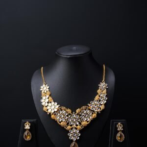 Flower Design Necklace Set – Elegant Floral Jewellery | BBJ