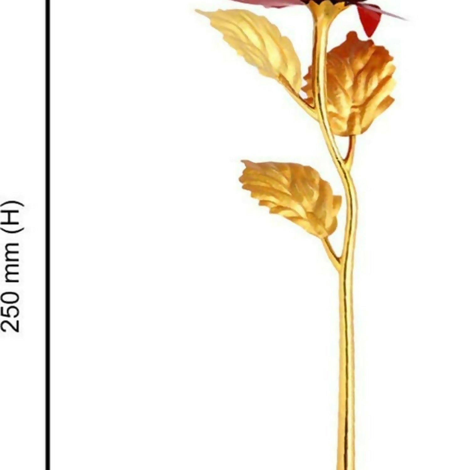 Luxury 24K Gold Plated Red Rose Gift with Purple Box - Image 4