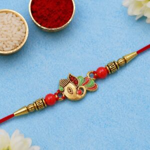 Ganpati Rakhi – Handcrafted Blessings for Brother's Success