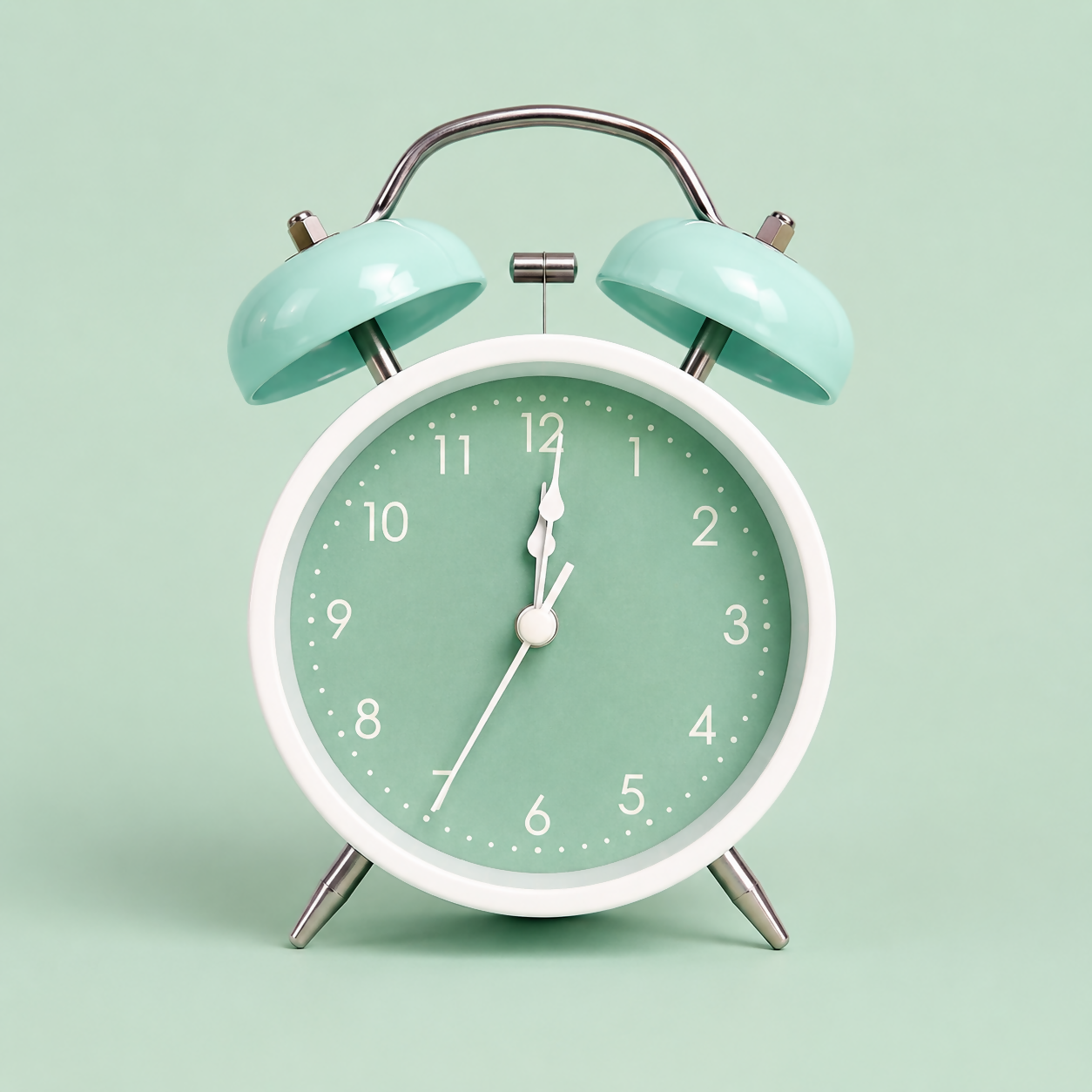 Twin Bell Analog Alarm Clock for Kids Bedroom & Study Table (Random Color 1 PC) - Image 3