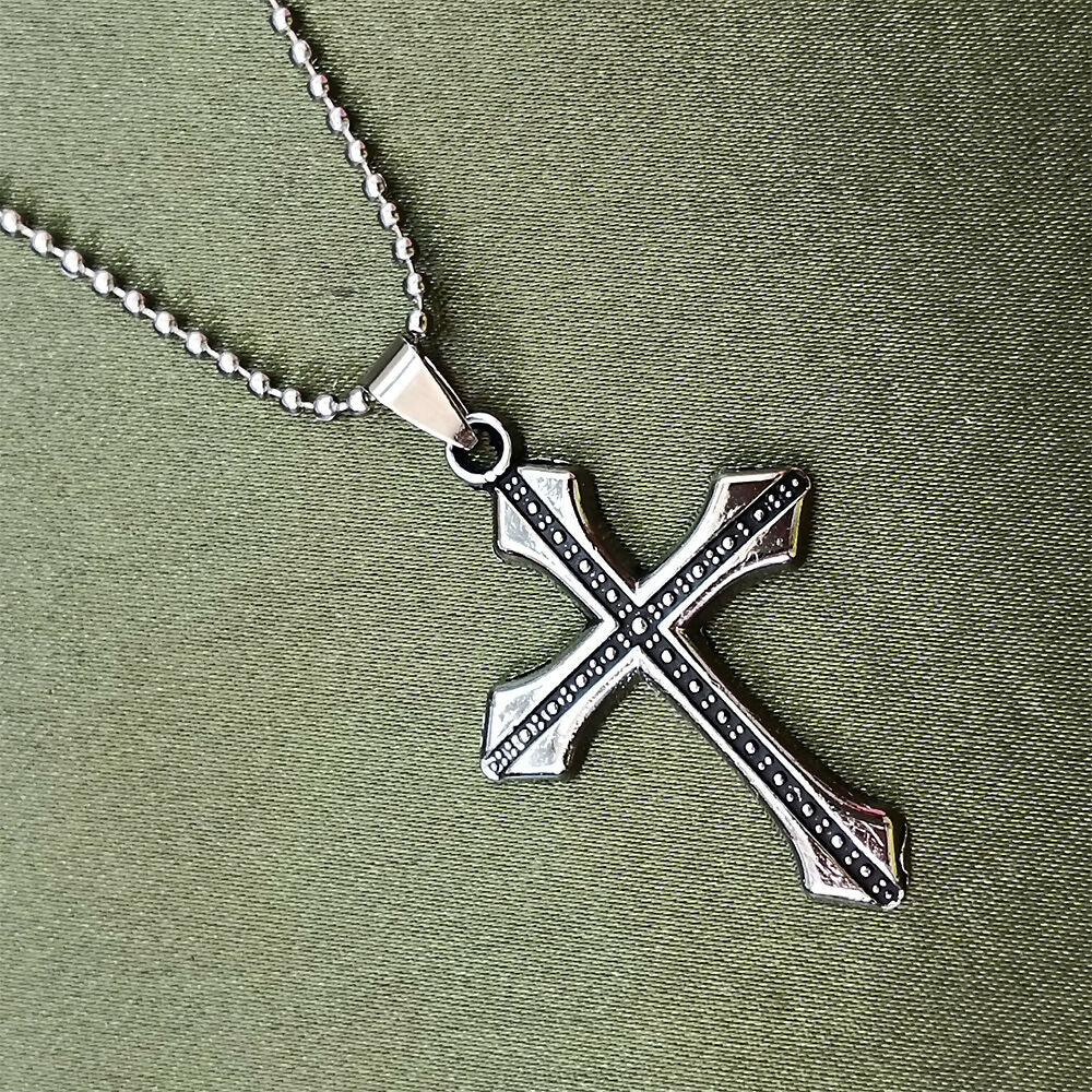 Cross Necklace for Men – Bold and Timeless Faith Pendant - Image 3