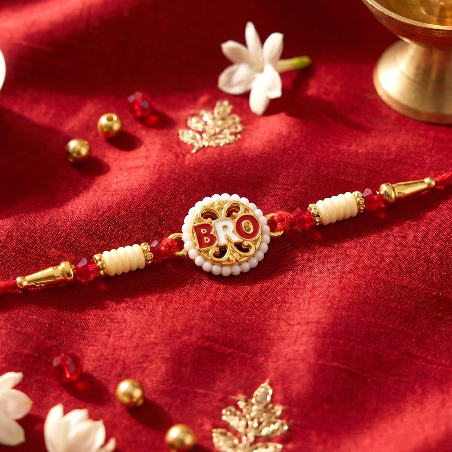 Stylish BRO Letter Designer Rakhi for Brother - Raksha Bandhan Gift - Image 3