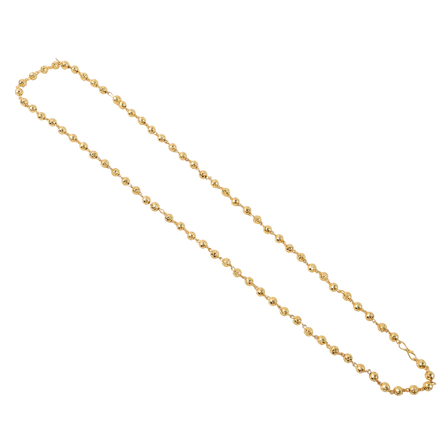 Gold Tone Beaded Necklace Chain – Elegant Classic Design for Women - Image 4