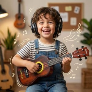 Wooden Ukulele for Beginners – Lightweight & Clear Sound