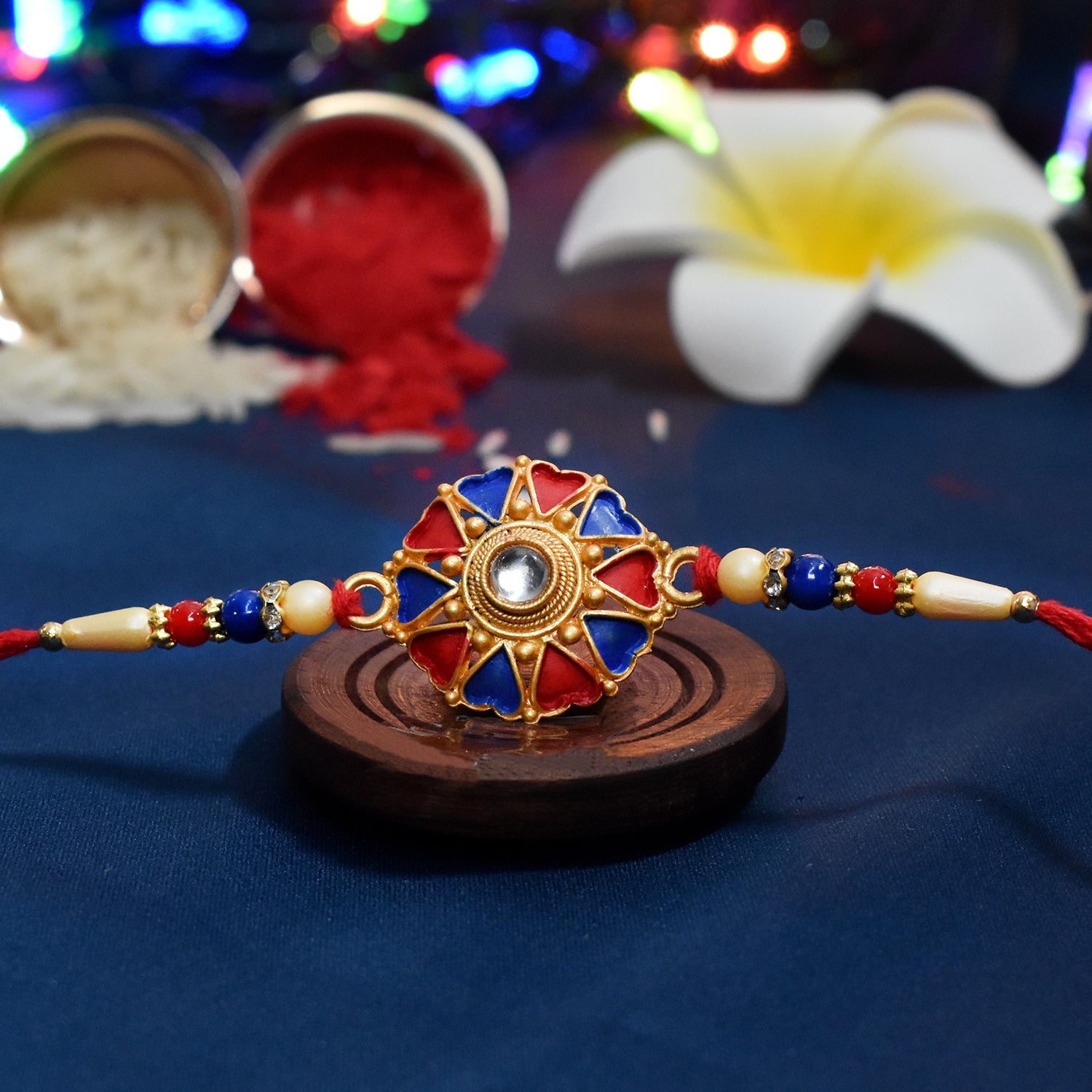 Traditional Designer Rakhi – Handcrafted, Skin-Friendly | Periapt Rakhi - Image 4