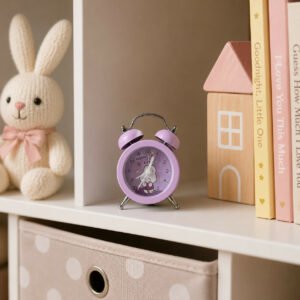 Cute Cartoon Twin Bell Alarm Clock for Kids - Desk Table Decor