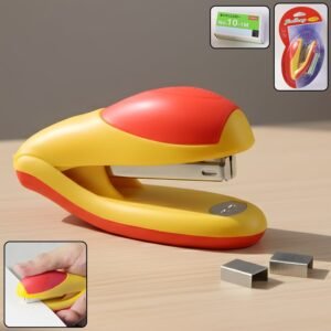 Heavy-Duty Desktop Stapler with Ergonomic Grip & Staples