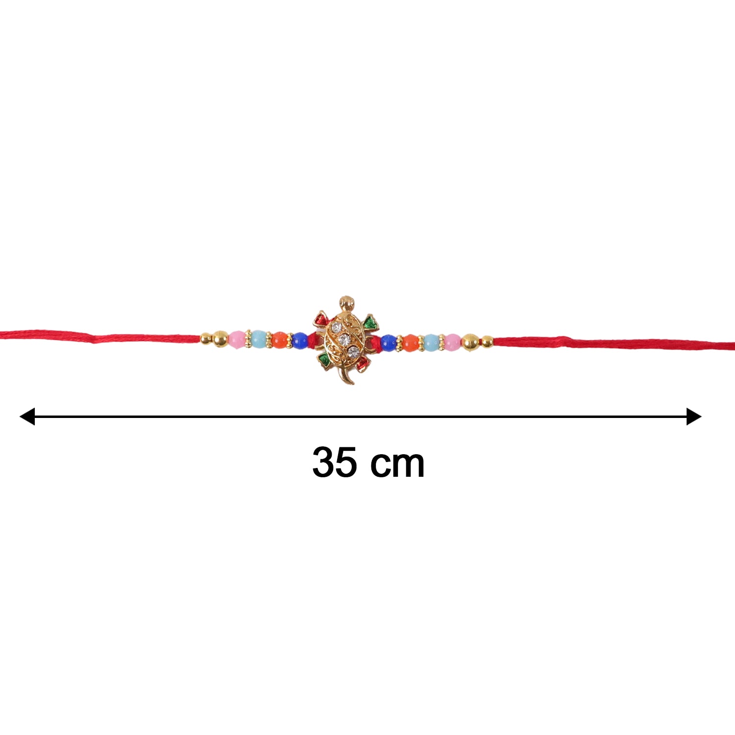 Cute Turtle Design Colorful Beads Rakhi for Rakshabandhan – Bhai Special - Image 7