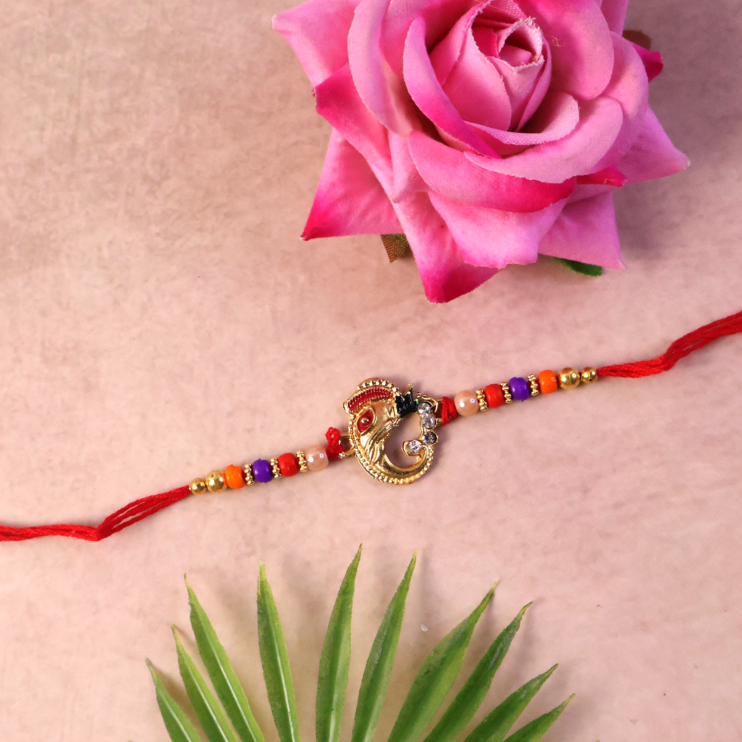 Rakshabandhan Elegant Traditional Threadwork Rakhi for Brother and Bhai - Image 5