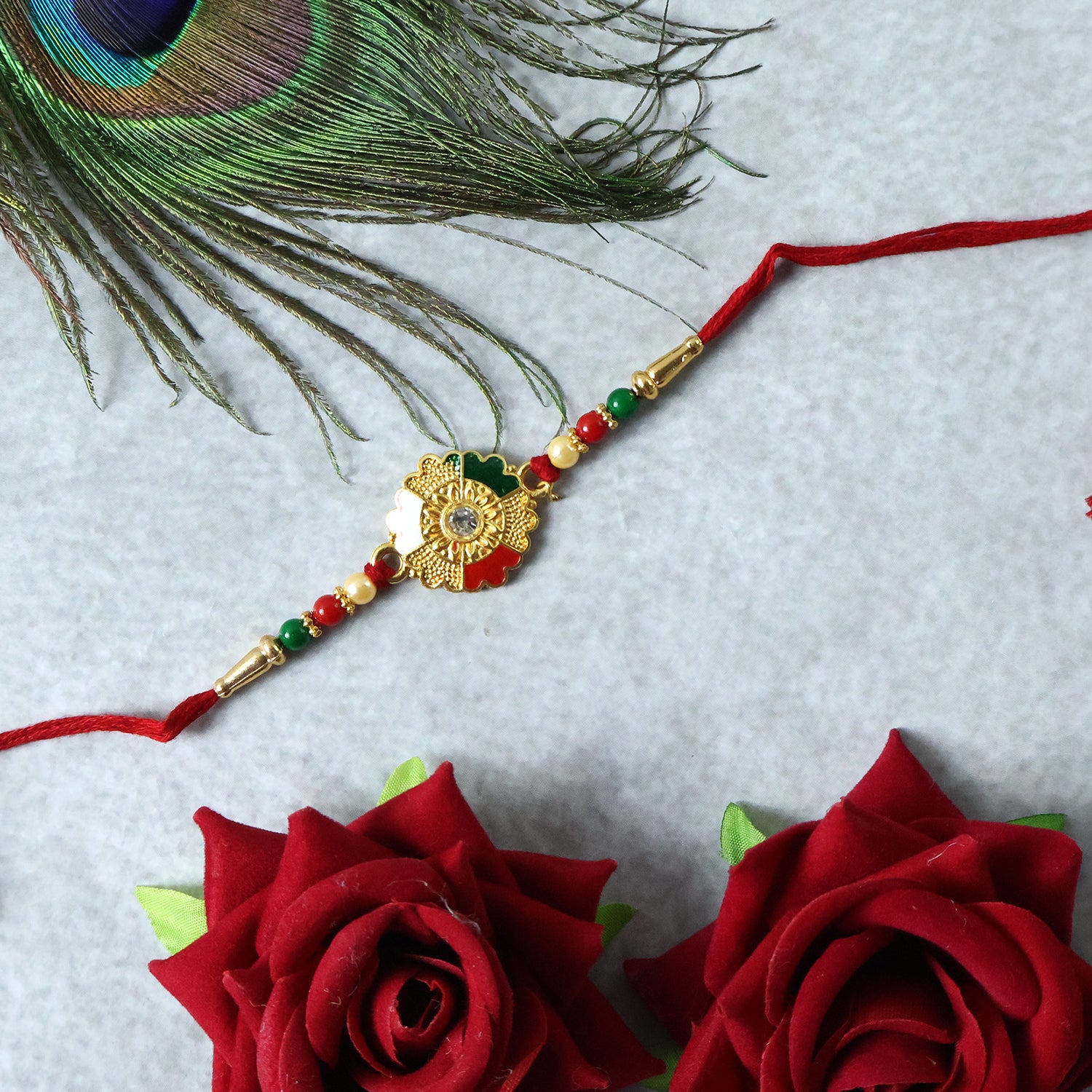 Designer Festive Designer Rakhi for Brother on Rakshabandhan - Image 5