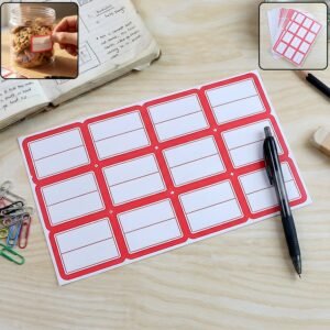 Writable Label Stickers – 50 Sheets Self-Adhesive