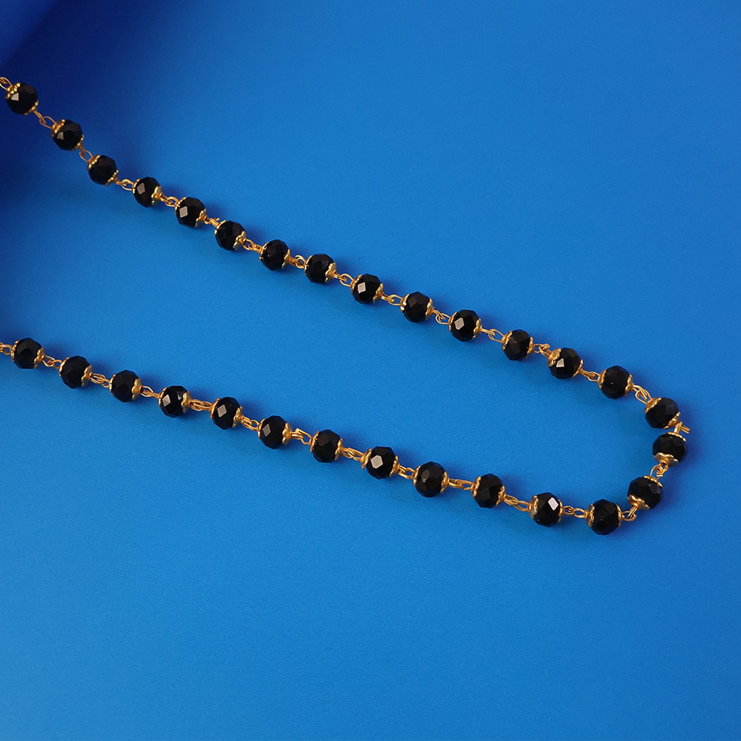Black Beads Mangalsutra Necklace – Elegant Traditional Jewelry for Women - Image 3