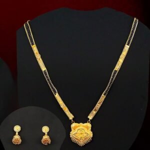 Golden Mangalsutra Set – Elegant Design