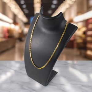 Gold Plated Traditional Chain – Elegant 22 Inch Necklace