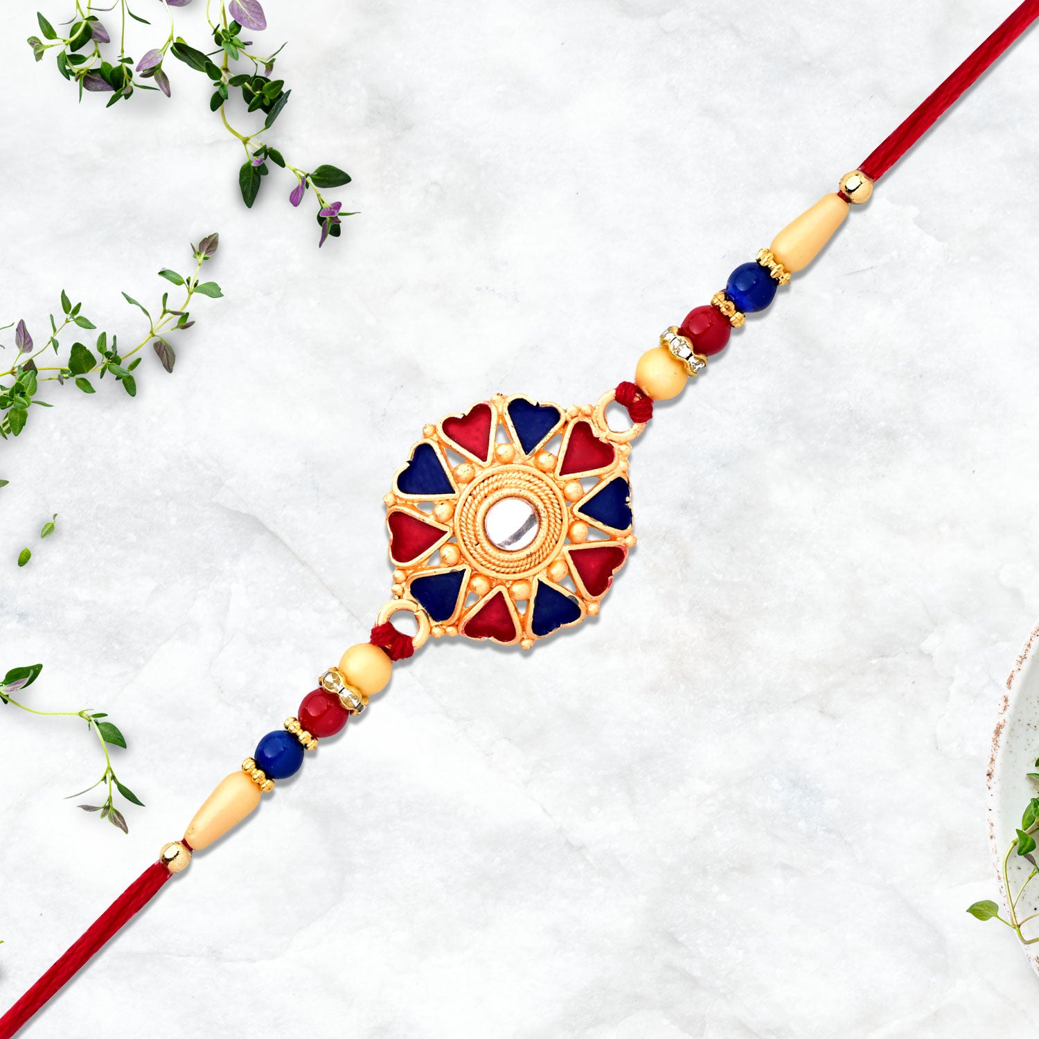 Traditional Designer Rakhi – Handcrafted, Skin-Friendly | Periapt Rakhi - Image 6