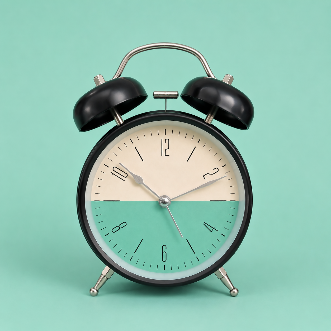 Vintage Twin Bell Alarm Clock for Kids Room & Table Decor - Image 3