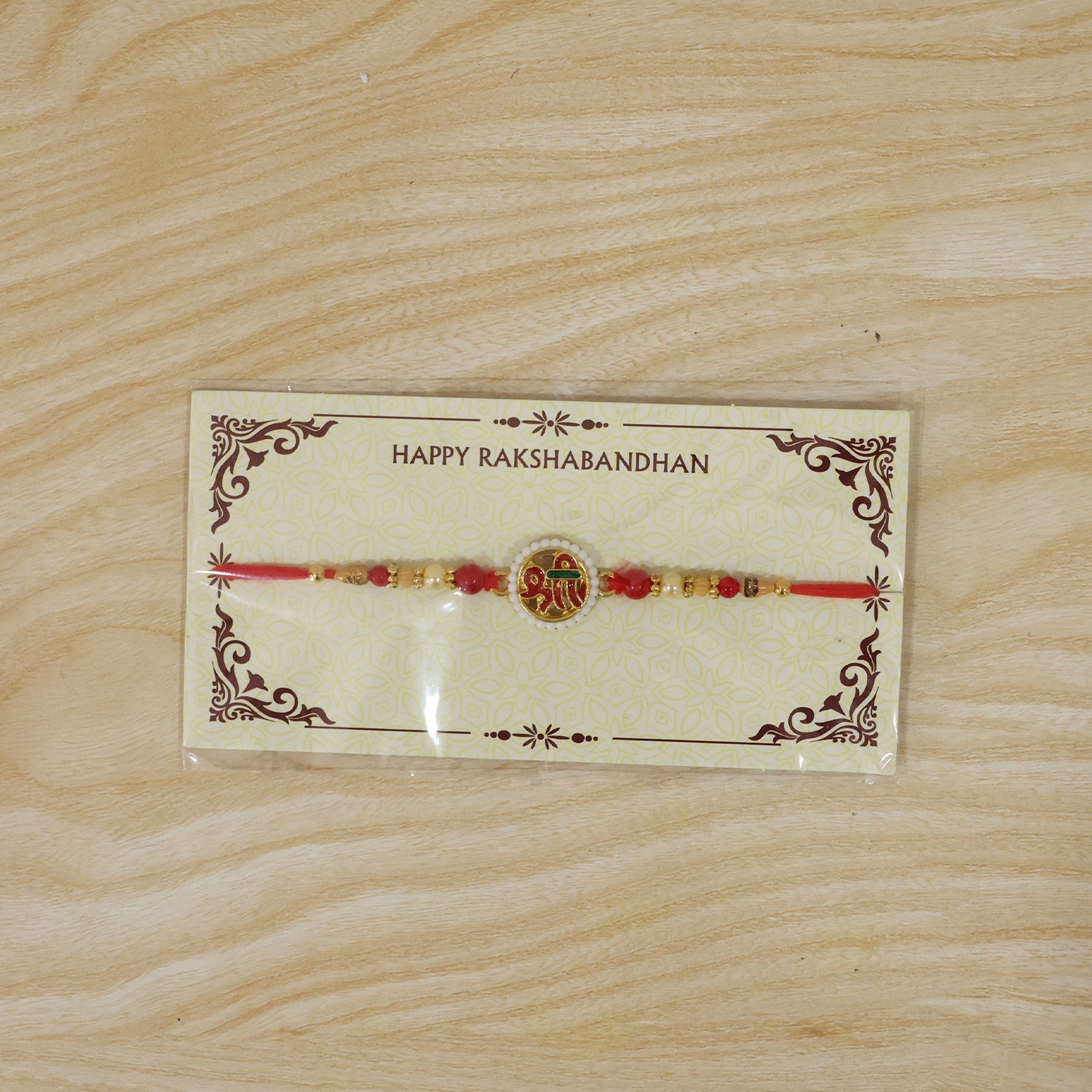 Rakshabandhan Shri Symbol Devnagari Rakhi for Brother and Bhai - Image 7
