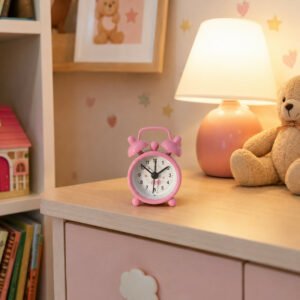 Mini Twin Bell Alarm Clock – Vintage Style
