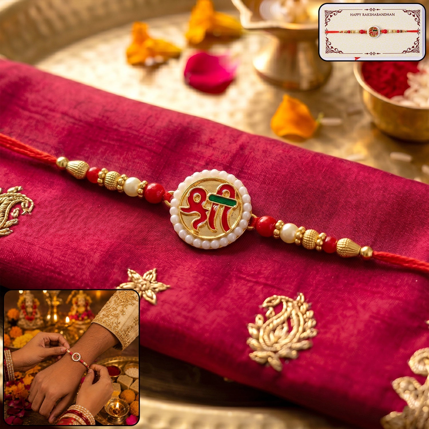 Rakshabandhan Shri Symbol Devnagari Rakhi for Brother and Bhai